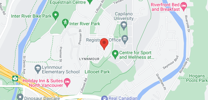 map of 1018 LILLOOET ROAD
